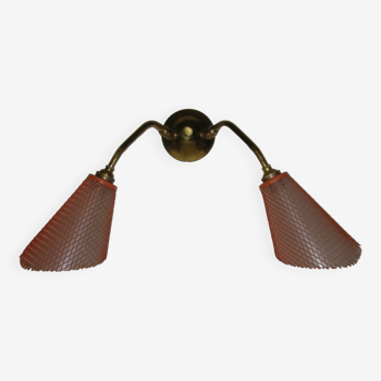 Double conical wall light from the 1950s