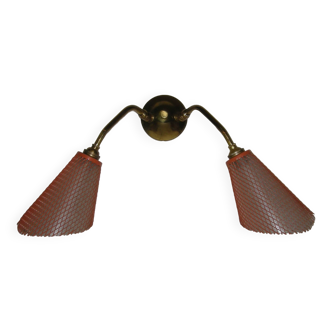 Double conical wall light from the 1950s