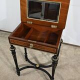 Small Living Room Table in Rosewood and Amboyna Burl, Louis XVI style, Napoleon III period – Mili