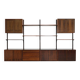 Modular shelving by Poul Cadovius, rosewood, 1970s