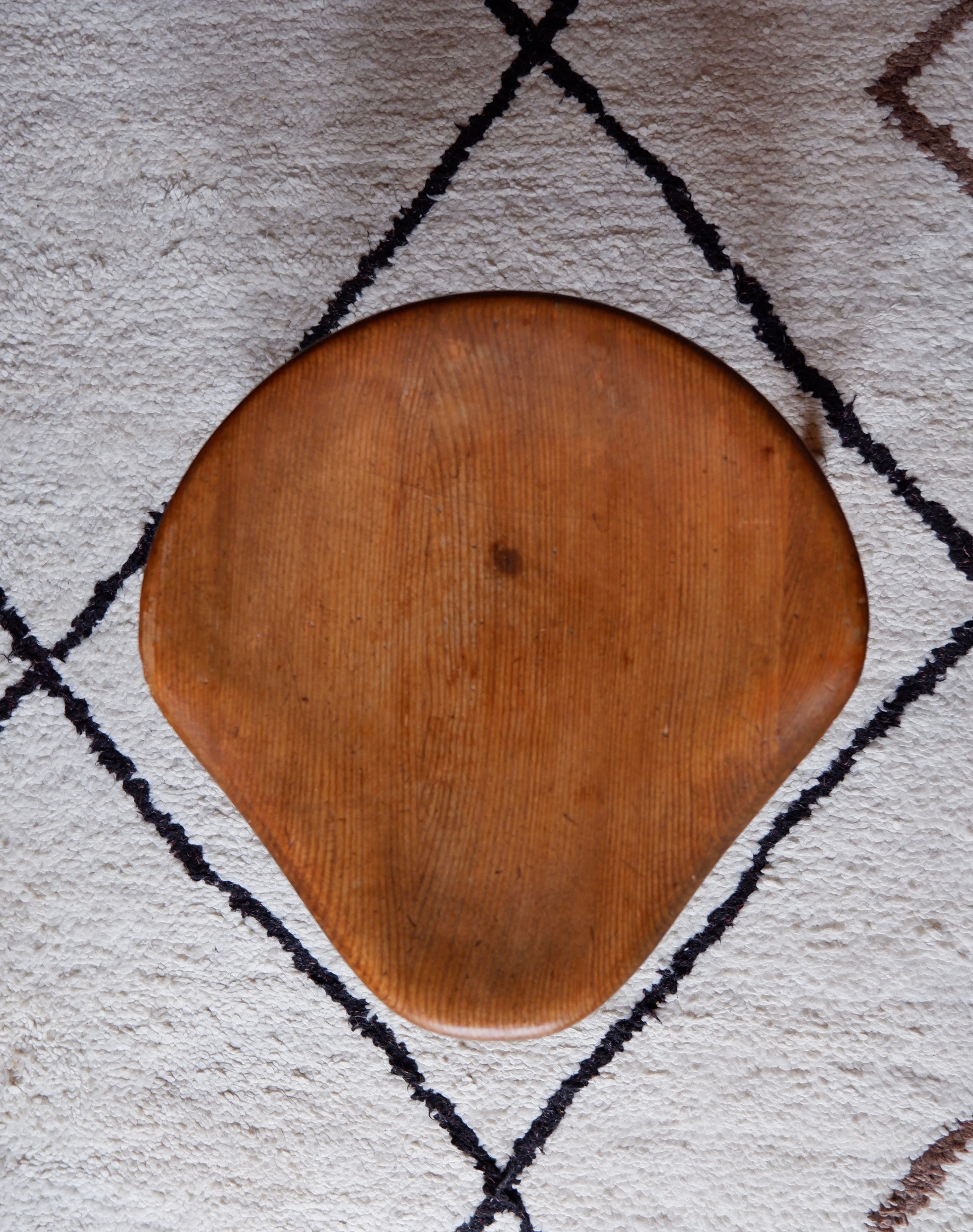 Norweigian pine stool for Norsk Husflid, 1950.