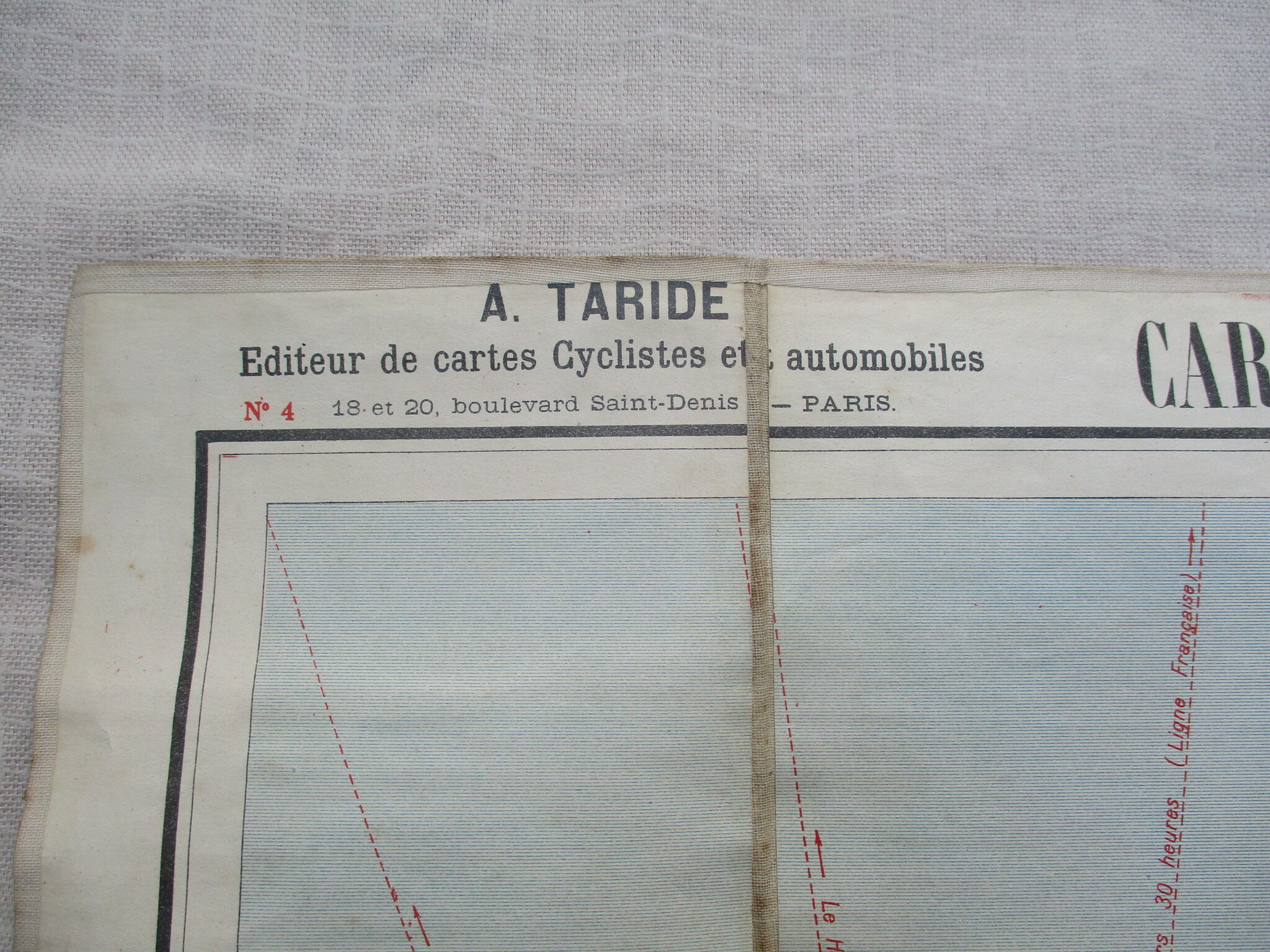 Map of Taride around paris north-west