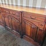 Antique grand buffet in solid cherry wood – character sideboard – 250 cm