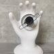 White ceramic hand wall lamp