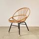Rattan chaise longue for children