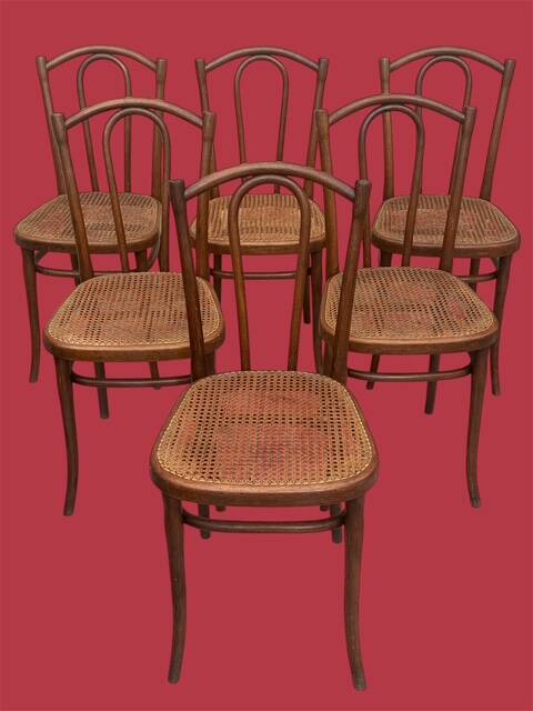 6 chaises thonet modèle 56 thonet