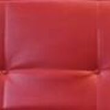 Red leather sofa