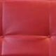 Red leather sofa
