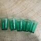Series of 7 green glasses
