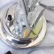 Pied de lampe verre