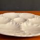 Series of 6 porcelain oyster plates