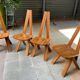 4 chaises S45 dites « Chlacc » de Pierre Chapo