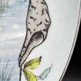 Decorative dish in Limoges porcelain, hand-painted decoration – late 19th century