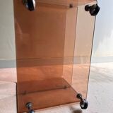 Table basse plexiglas fumé Michel Dumas