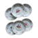 Assiettes creuses en porcelaine de Bohême