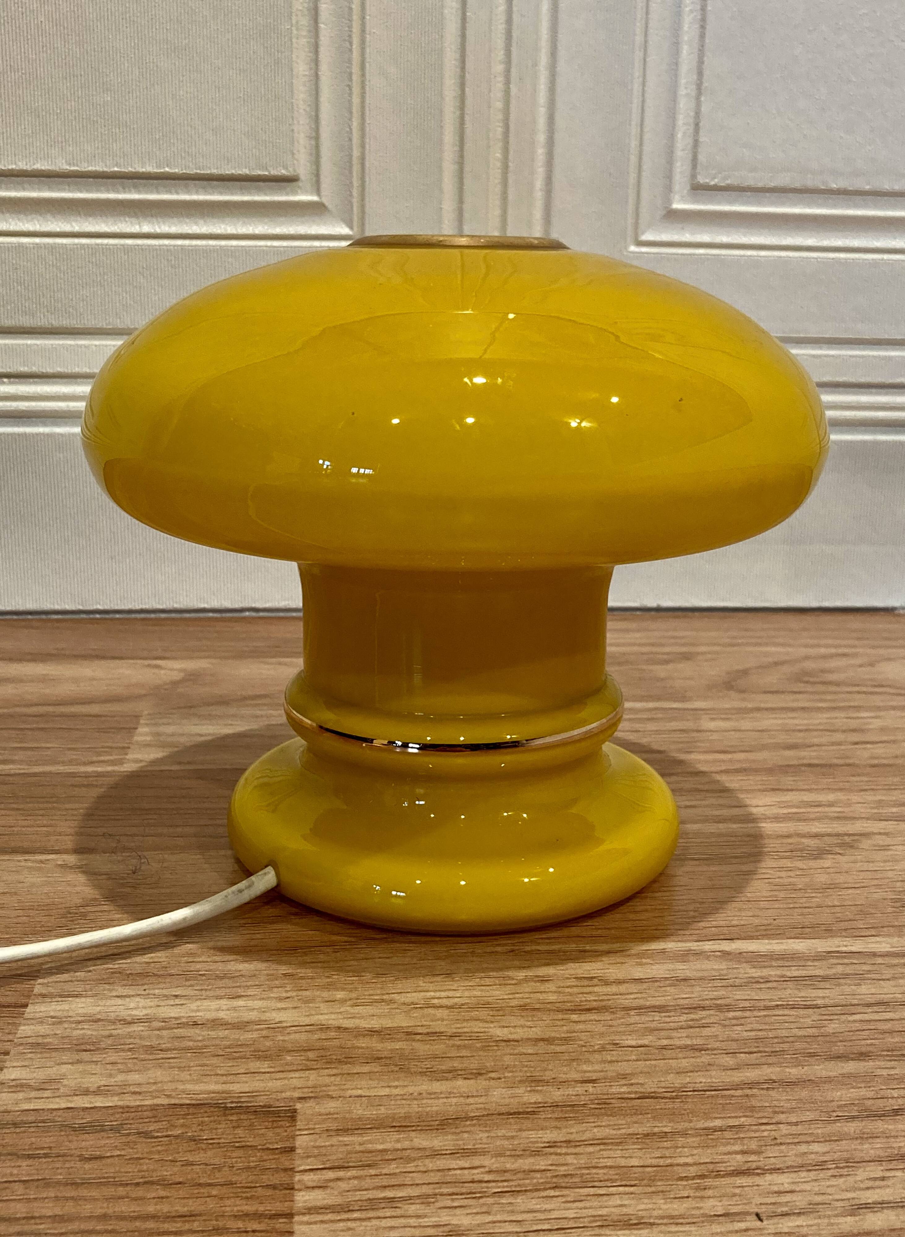 1950s glass design lamp.