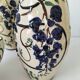 Poët-Laval Trio “Wisteria” – 2 vases no. 721 & boat planter no. 729