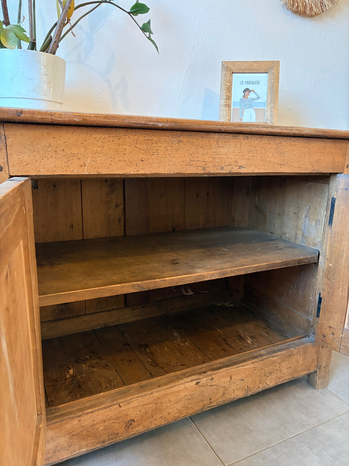 Vintage Parisian buffet in solid oak