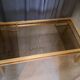 Guy Lefevre brass and glass coffee table