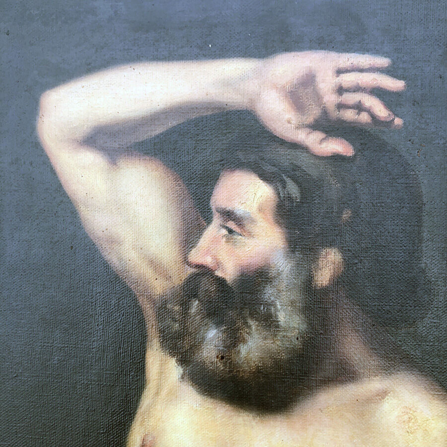 Painting "Portrait of a man on foot"