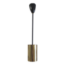 Modernist design pendant light in metal and brass - 50s/60s