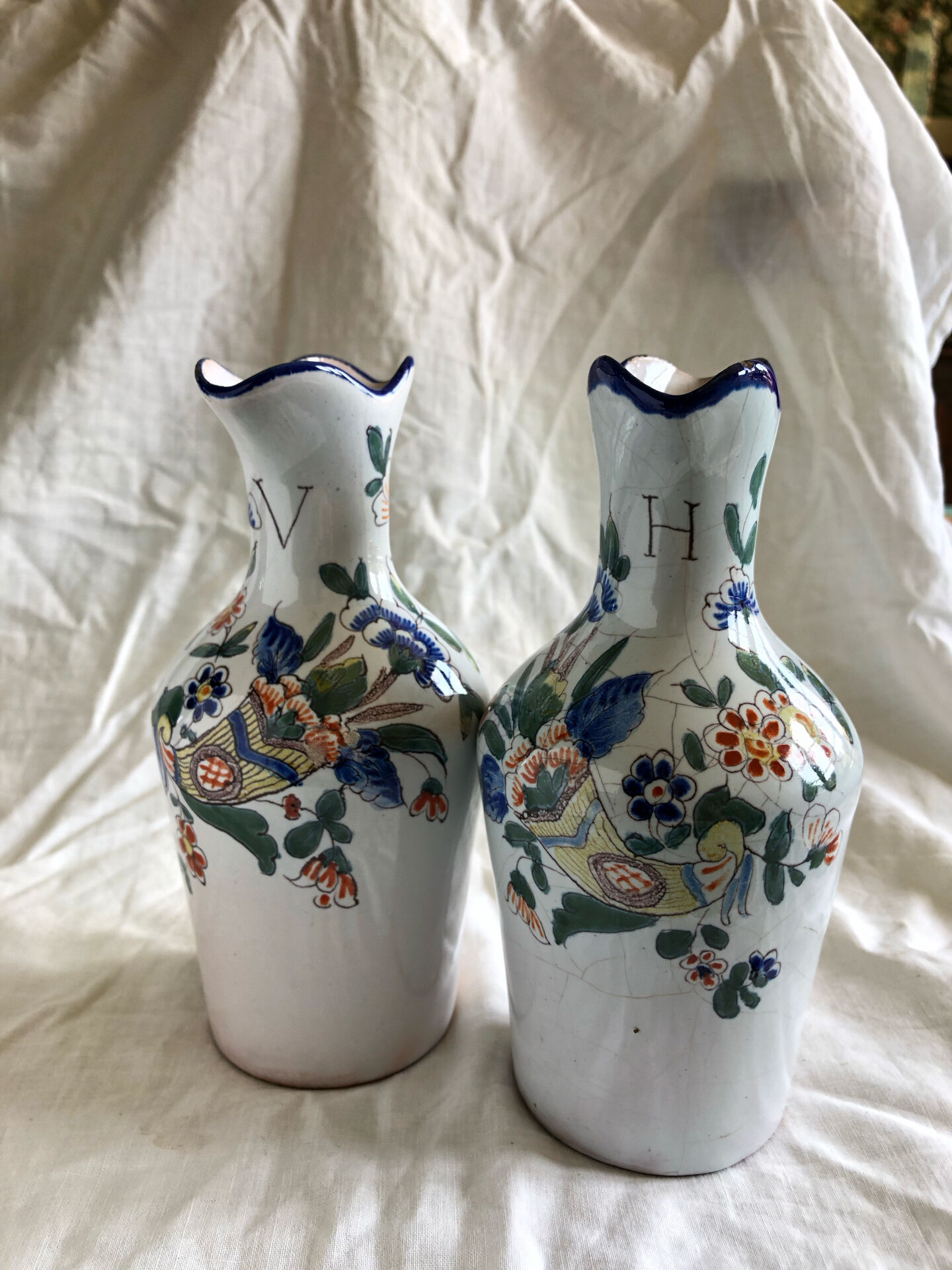 Hand-painted vases