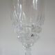Lot de 10 verres à vin rouge en cristal d'Arques modèle Pompadour vintage