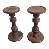 Pair of pedestal tables