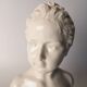 Ceramic bust of a woman after houdon