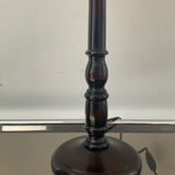 Vintage lamp in wood and silk