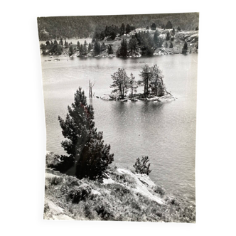 Silver gelatin photograph by Bernard Darot, By the Lake, 20th century