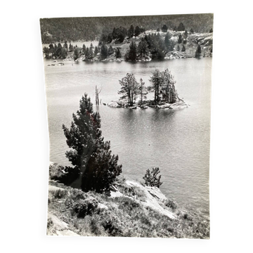 Photographie argentique Bernard Darot Au Bord du Lac XXe