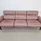 Vintage Teak Leather Sofa from Coja, Netherlands, 1960s
