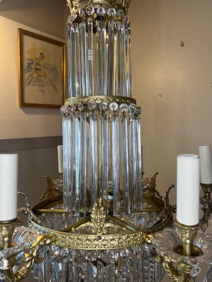 Crystal lustre, late 19th century