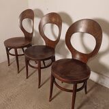 Set of 3 Baumann Mouette bistro chairs