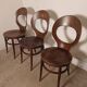 3 chaises bistrot Baumann modèle Mouette
