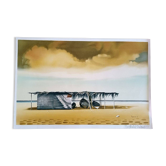Michèle Battut (1946) - Tirage d'art - signé - 37 x 58 cm - barque sur la plage