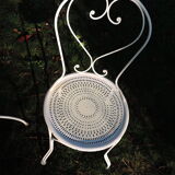 Old wrought iron garden furniture