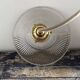 Vintage holophane glass pendant light