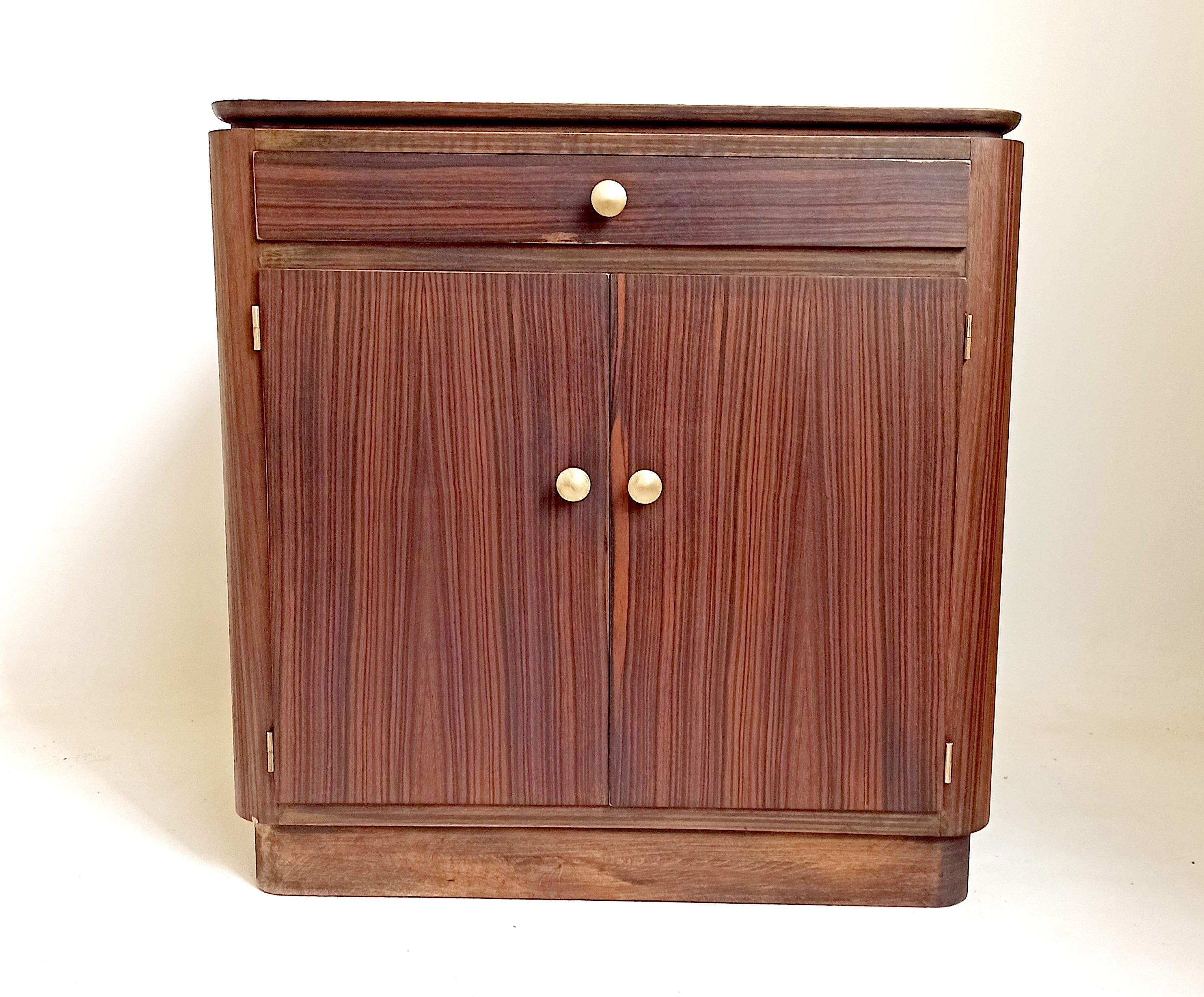 Meuble art déco bois macassar