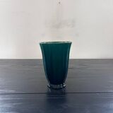 Deep green handmade vase