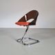 Set of 4 Italian dining chairs in plexiglass from the Spage era, 1970.