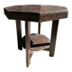 Table d'appoint octogonale piètement quadripode à entretoise de style moderniste