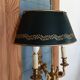 Pair of bronze and sheet metal hot water bottle wall lights