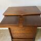 Industrial furniture notary binder with vintage American curtain 1940s