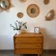 Vintage oak chest of drawers from the 1960s.