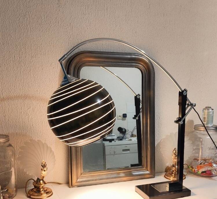 Lampe arc vintage 1980