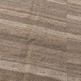 8x10 Brown & Beige Striped Large Kilim Rug, 225x309Cm