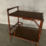 Rattan and cane server