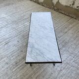 50s coffee table in metal and marble